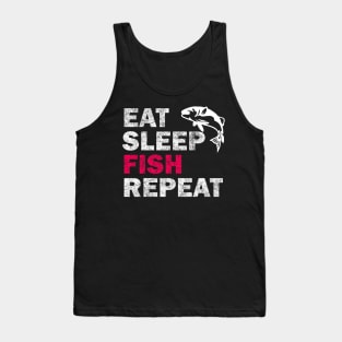 Eat Sleep Fish Repeat - Fish Lovers Gift Tank Top